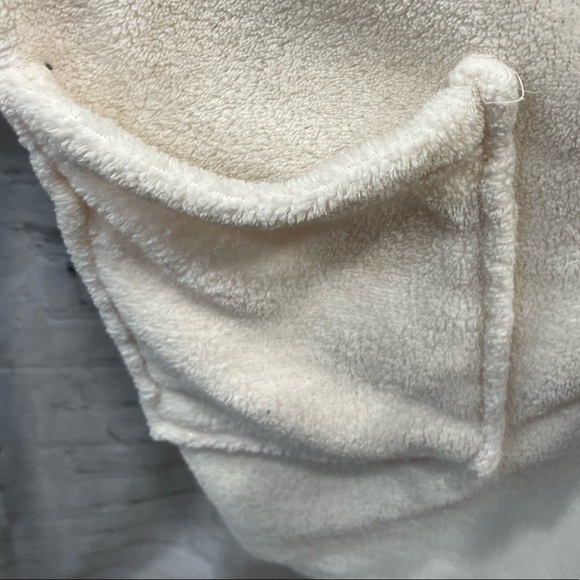 GOLDESSENCE Women's winter wool robe, with strap. ONE SIZE. - Picture 4 of 13